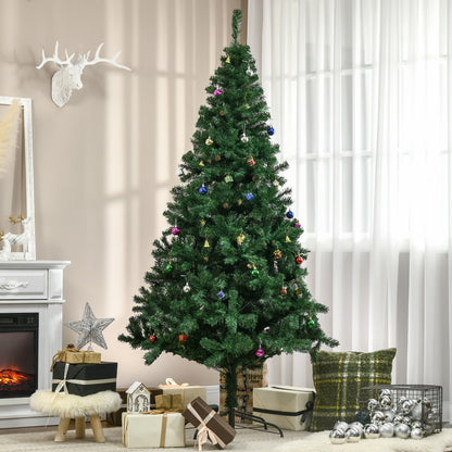 4.9ft Green Christmas Tree Artificial Xmas Holidays Party with Decoration Ornament