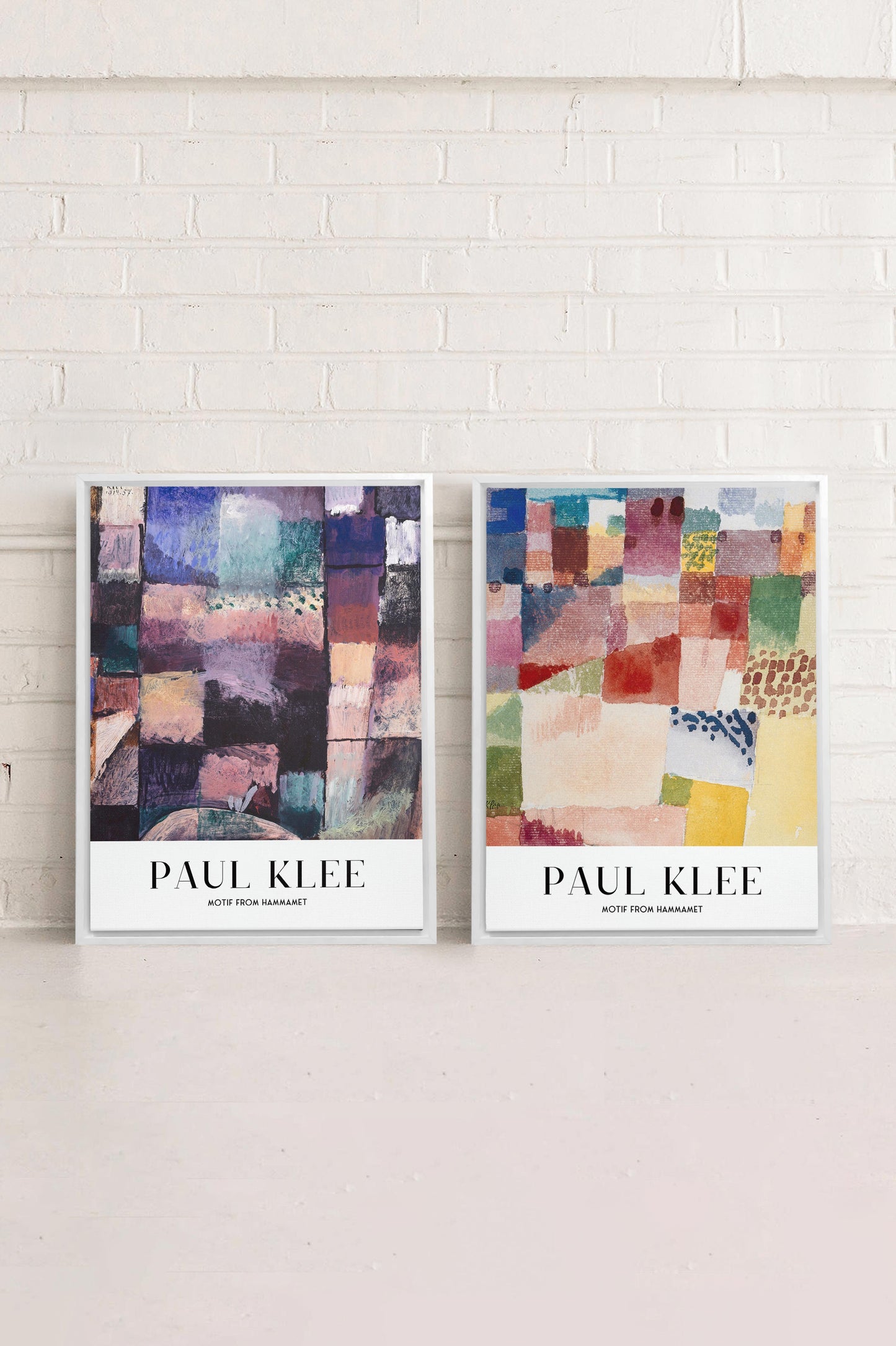 DUO PAUL KLEE (2 Oeuvres sur toile étirée)
