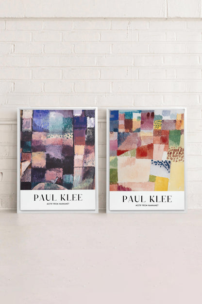DUO PAUL KLEE (2 Oeuvres sur toile étirée)