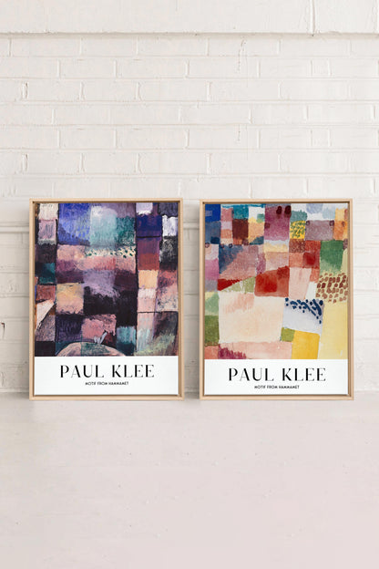 DUO PAUL KLEE (2 Oeuvres sur toile étirée)