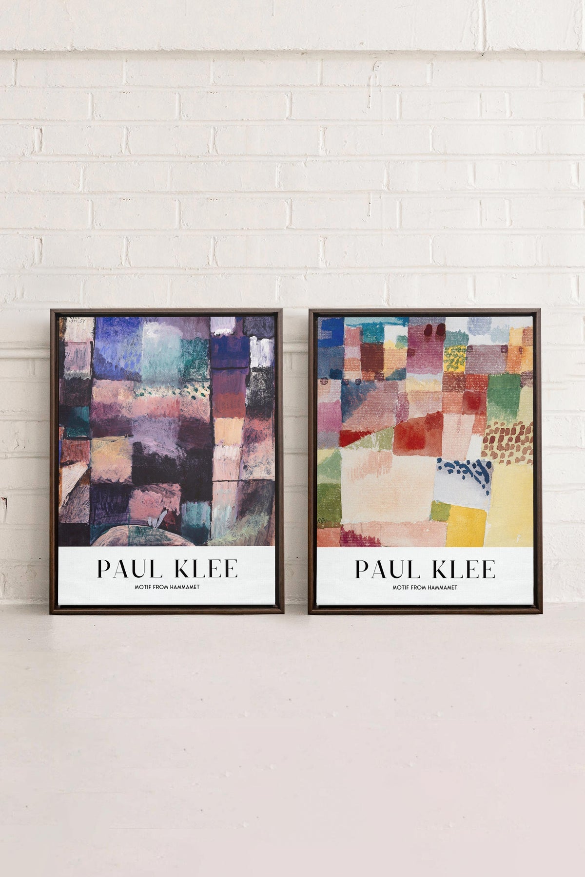 DUO PAUL KLEE (2 Oeuvres sur toile étirée)