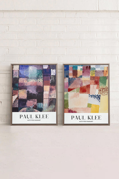 DUO PAUL KLEE (2 Oeuvres sur toile étirée)