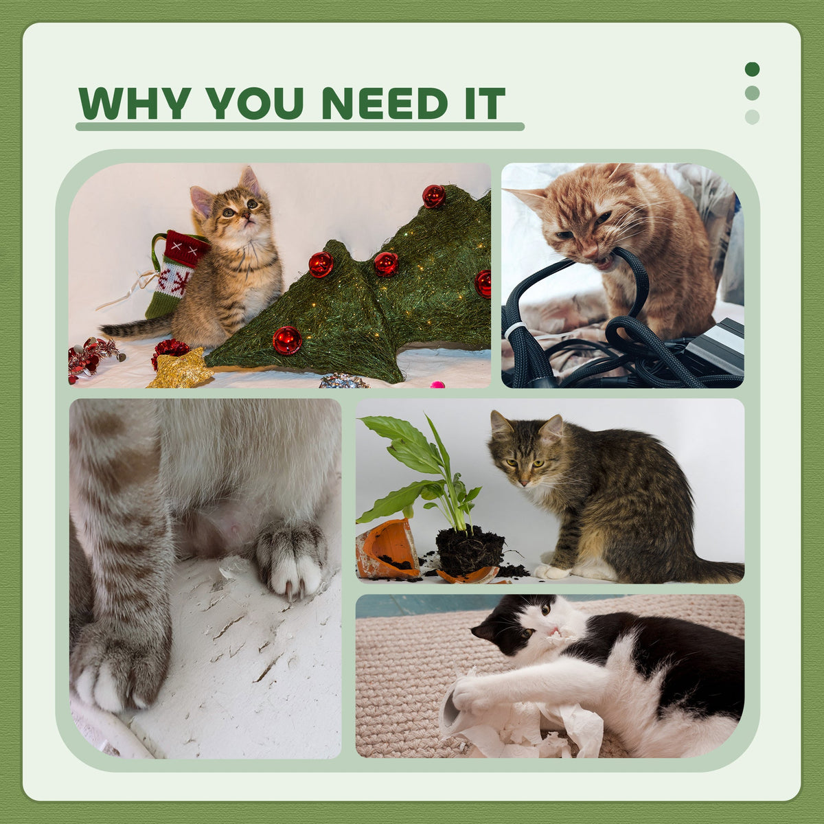 47" Tall Cat Tree Tower with Condo, Ladder, Scratching Posts and Hanging Ball, Light Grey