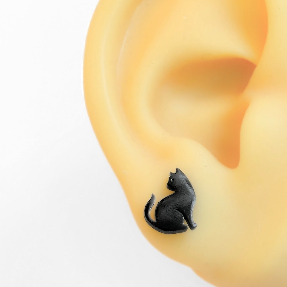 Black Cat Studs