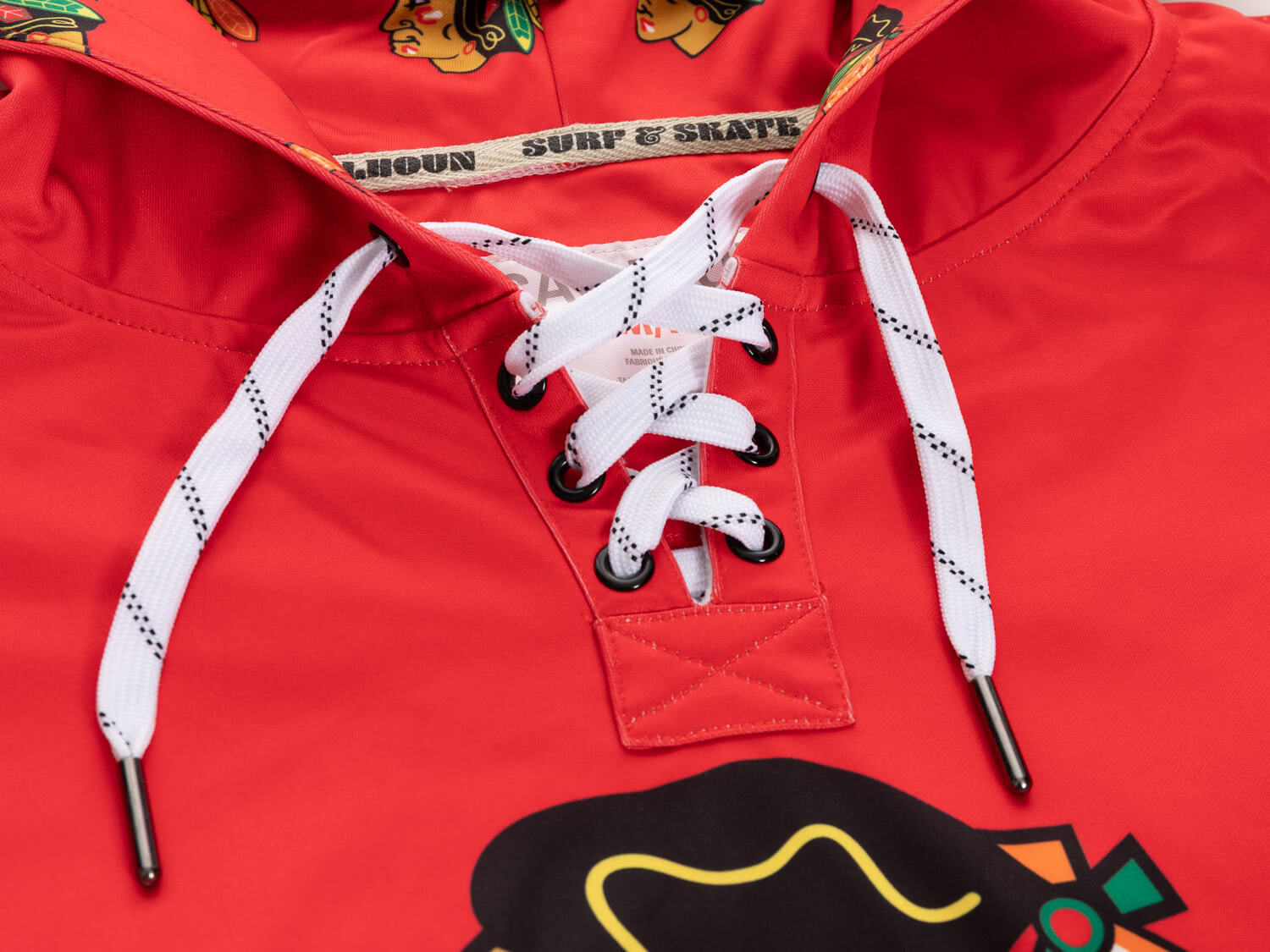 Chicago Blackhawks Hockey Lace Hoodie