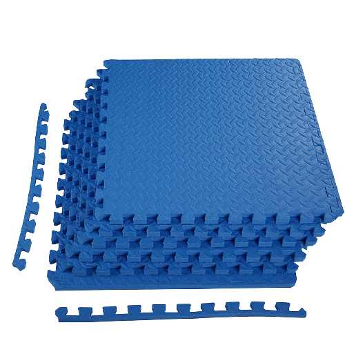 HAJEX Interlocking Exercise Gym Floor Mat - Pack of 6