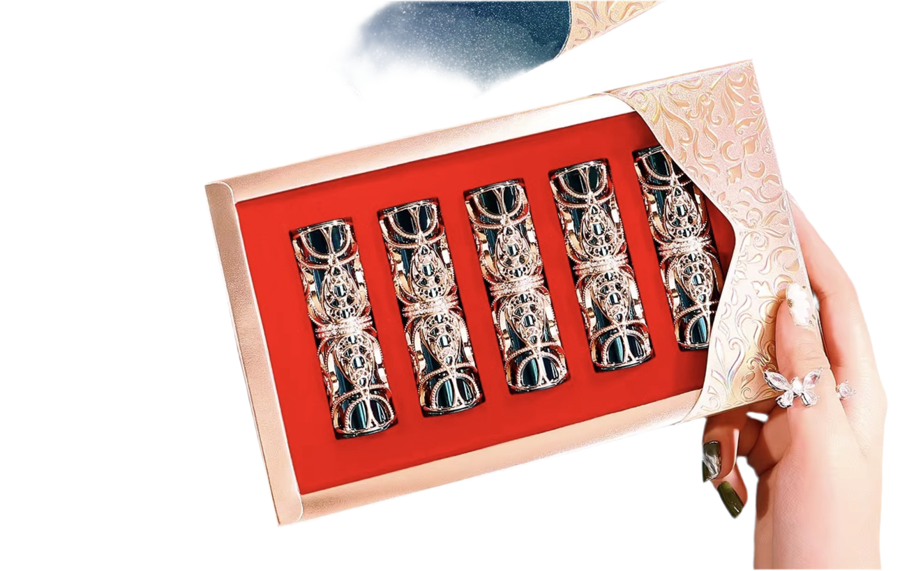 Soft Mist Satin Lipstick Set – 5 Vegan Shades