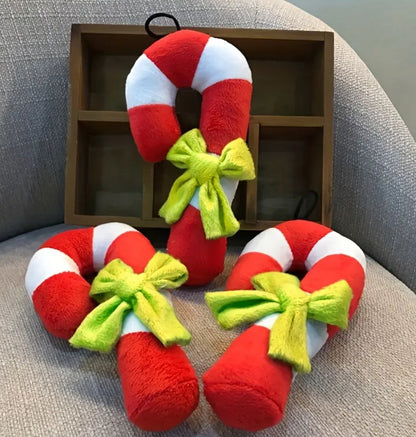 Candy Cane Dog Toy | Christmas Dog Toy