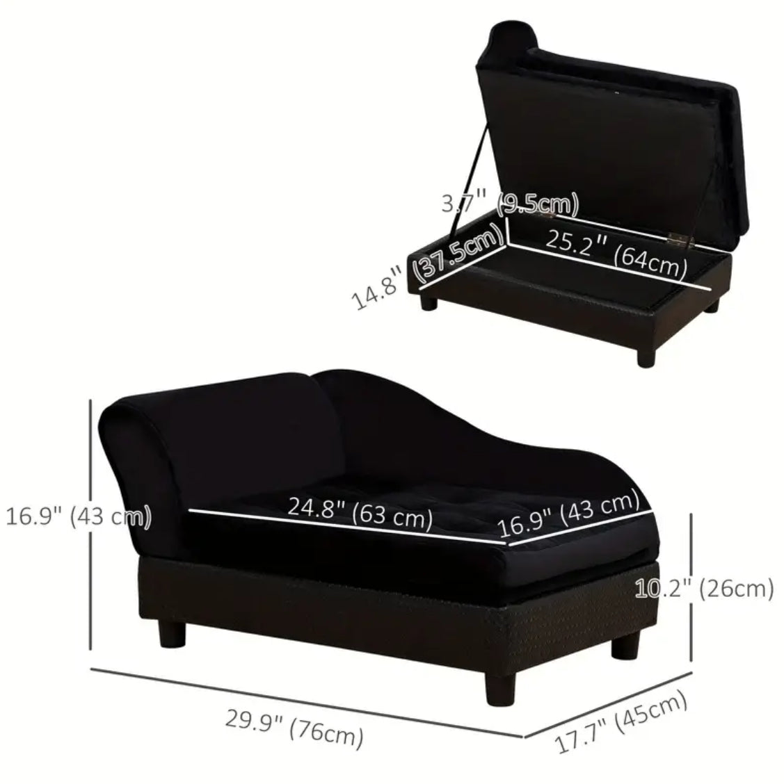 Baxter Dog Sofa Ottoman | Dog Furniture Ottoman