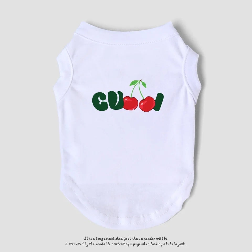 Gigi Cherry Dog Tee | Dog T-Shirt