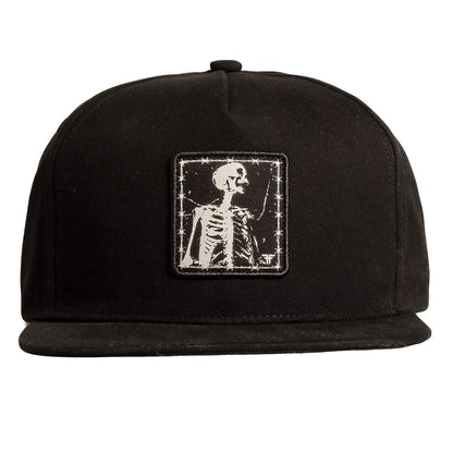 Fallen 'Barbed Bones' Snapback Cap - Black/White