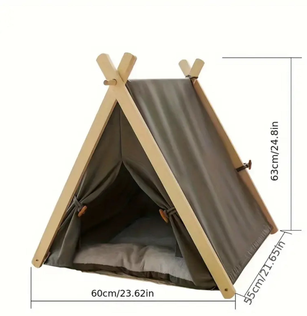 Nordic Dog Tent Bed | Enclosed Pet Hideaway Bed