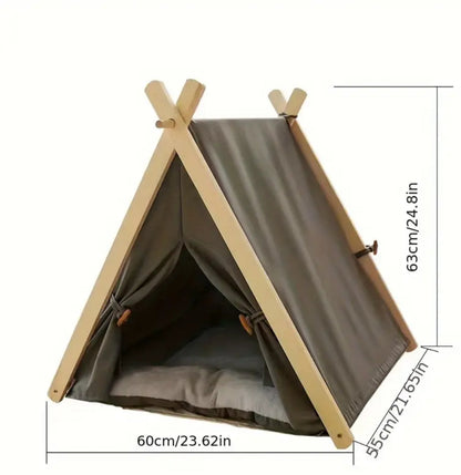 Nordic Dog Tent Bed | Enclosed Pet Hideaway Bed
