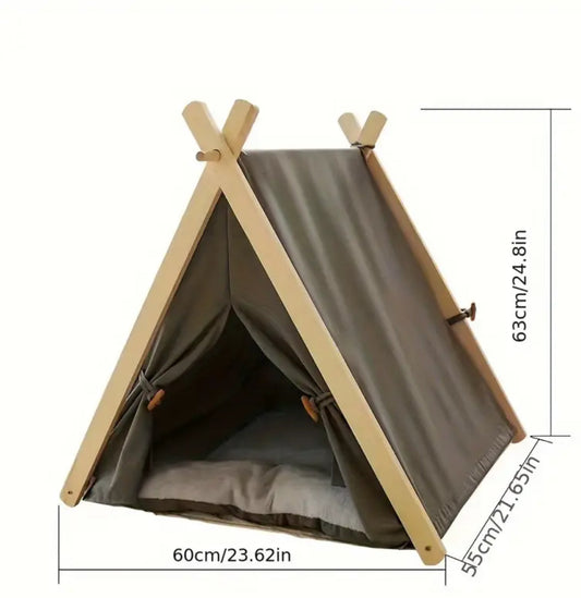 Nordic Dog Tent Bed | Enclosed Pet Hideaway Bed