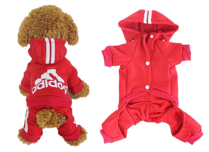 Adidog Dog Hoodie Onesie | Full Body Dog Hoodie