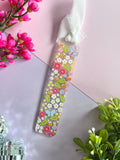 Spring floral bee bookmark