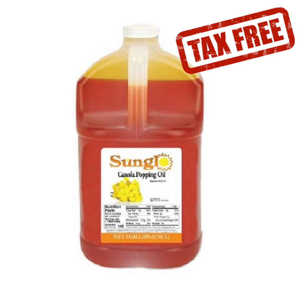 Sunglo Canola popcorn popping oil 1 Gal