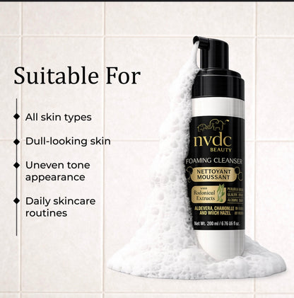 Enriched Face Foaming Cleanser with Chamomile & Witch Hazel