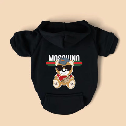 Bear Dog Hoodie | Dog Hoodie with Character Detail