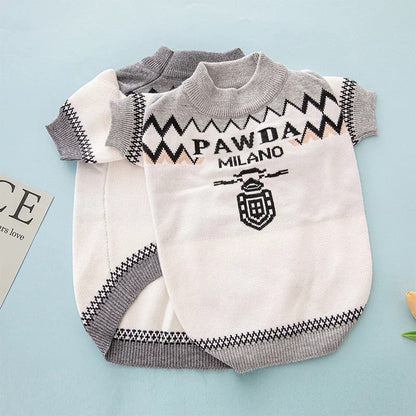Pawda Dog Sweater - Luxury Knit Outfit for Dogs