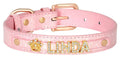 Rose Crown Name Dog Collar | Customized Dog Collar