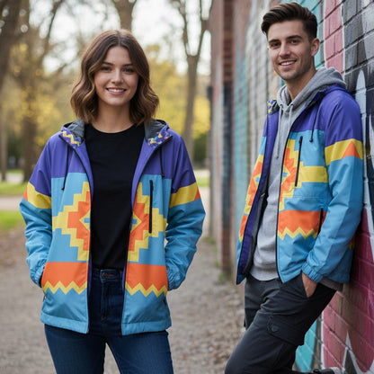 Purple Horizon Windbreaker