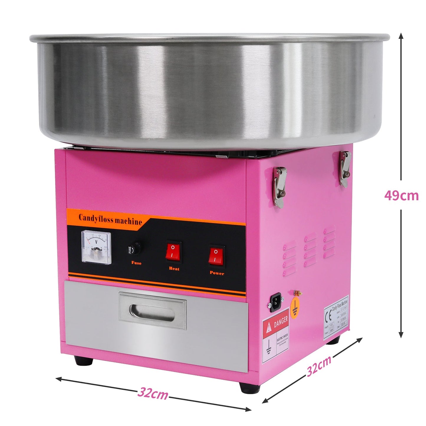 Canadian Flosser Cotton Candy Machine (Pink) | Commercial