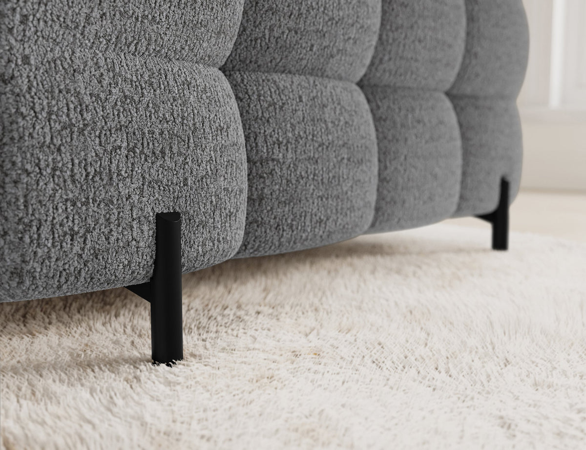 Fectory Sectional Storage Sleeper Chaise Sofa - Grey