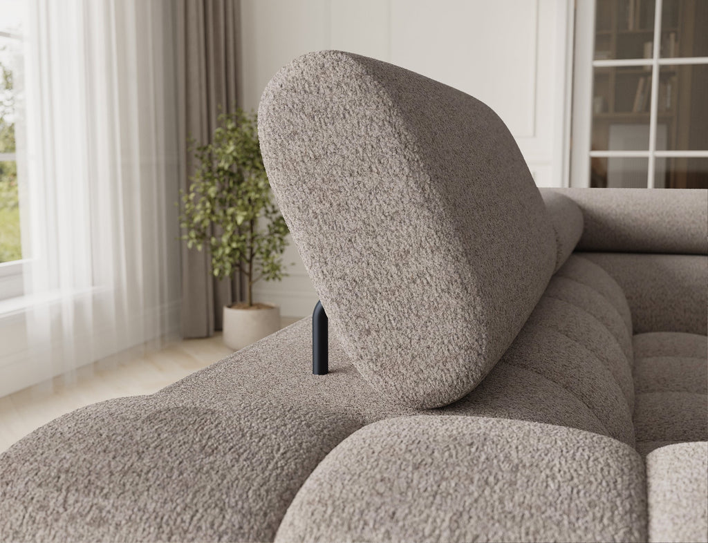Fectory Sectional Storage Sleeper Chaise Sofa - Beige