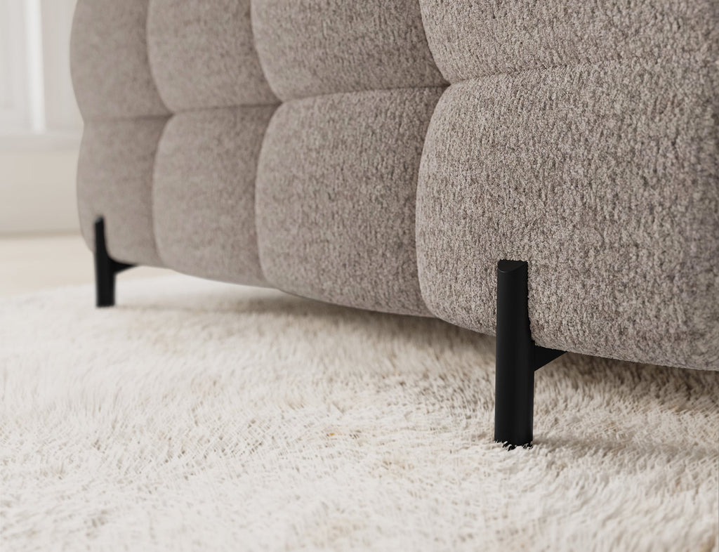 Fectory Sectional Storage Sleeper Chaise Sofa - Beige