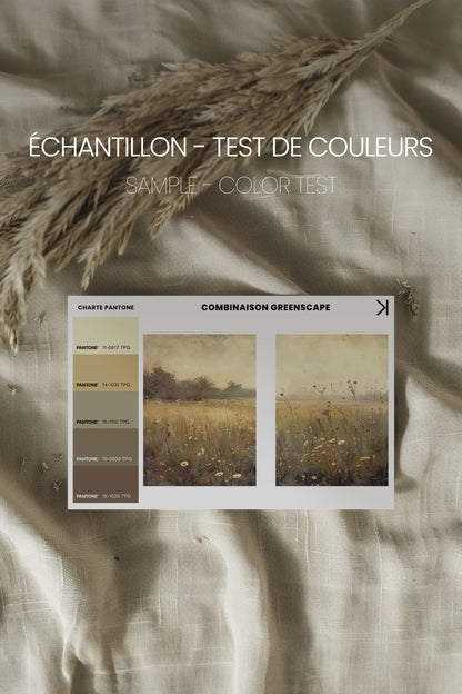COMBINAISON GREENSCAPE (2 Oeuvres sur toile étirée)