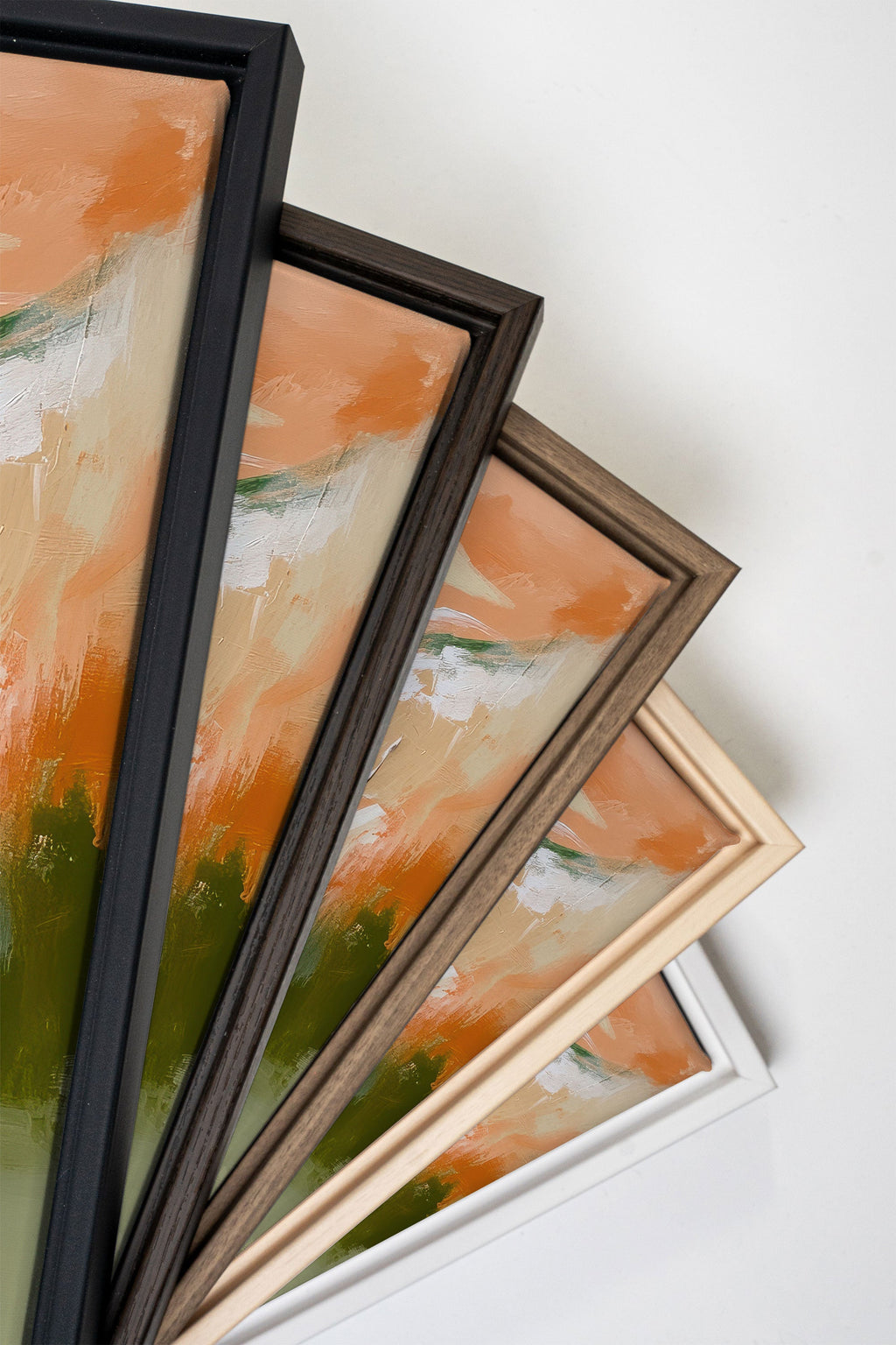 PEACHY FLOW, Oeuvre sur toile étirée