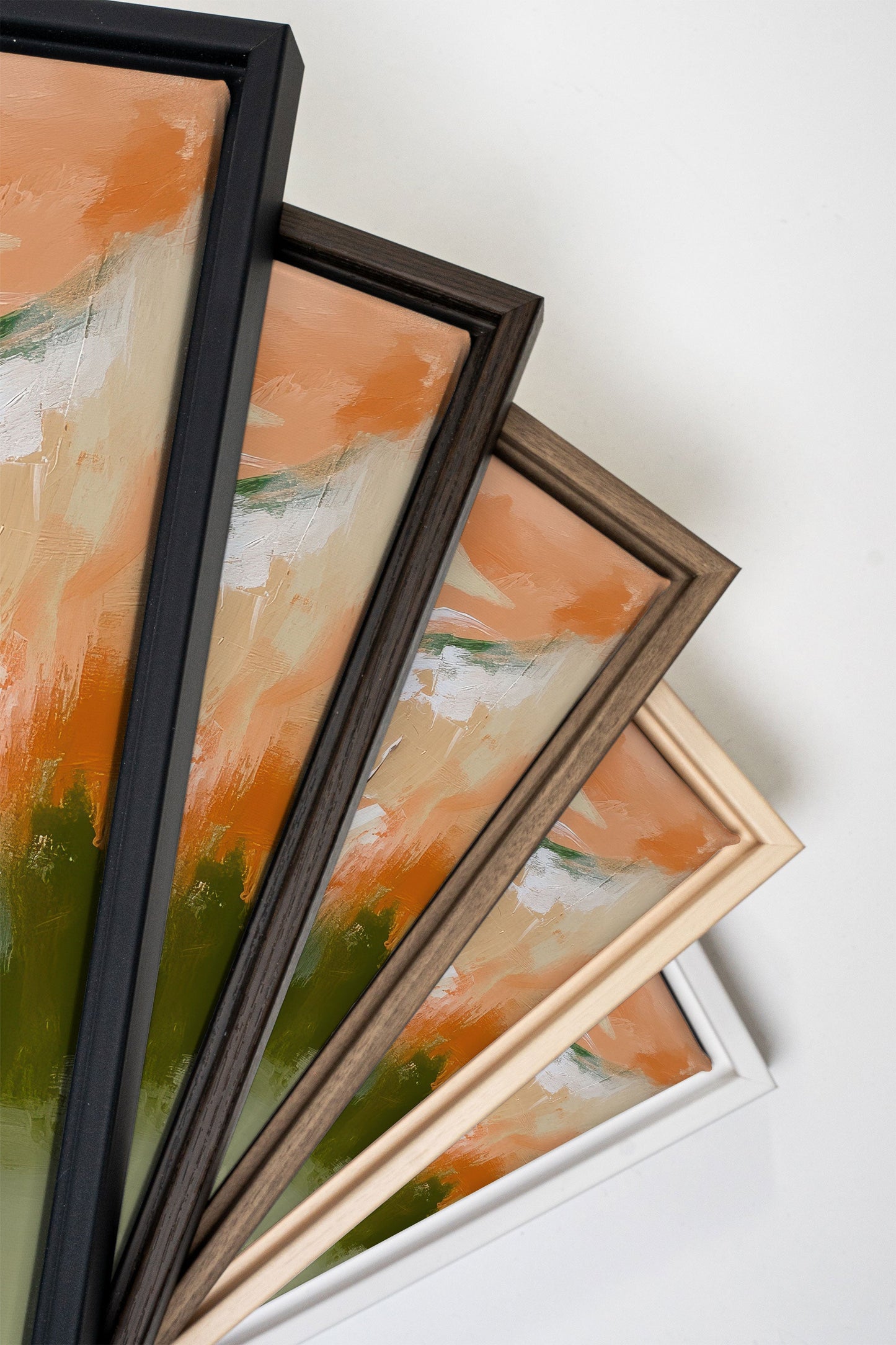 PEACHY FLOW, Oeuvre sur toile étirée