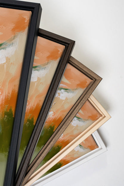 PEACHY FLOW, Oeuvre sur toile étirée