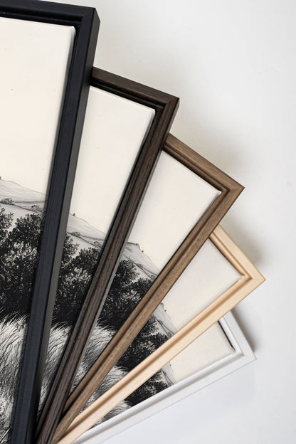 DOUCEUR DES COLLINES, Oeuvre sur toile étirée