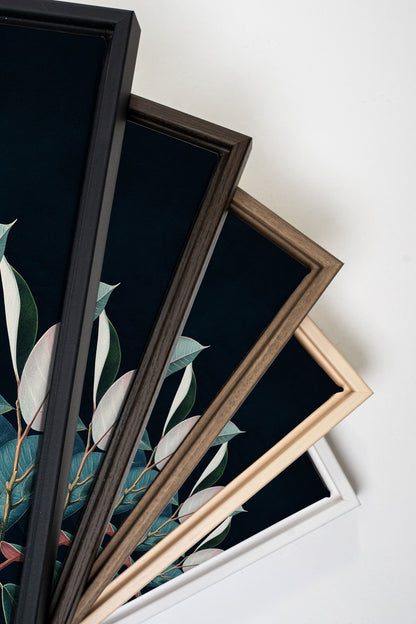 FEUILLAGE NOCTURNE, Oeuvre sur toile étirée