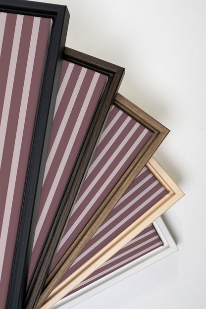 LAVENDER STRIPES, Oeuvre sur toile étirée