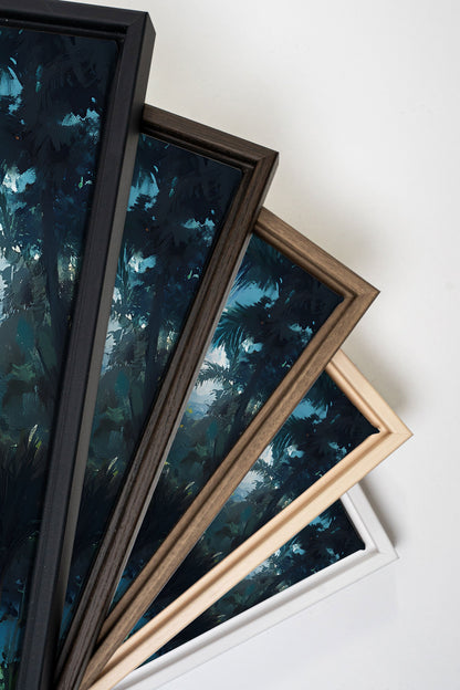 EMERALD LAGOON, Oeuvre sur toile étirée