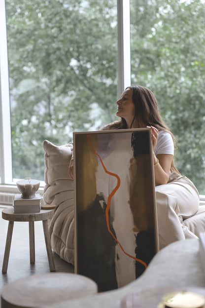 CREVASSE, Oeuvre sur toile étirée