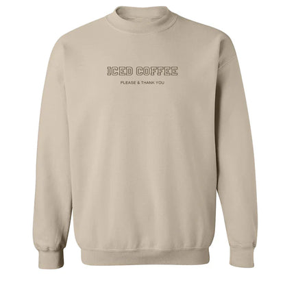 Crewneck "Iced Coffee" brodé