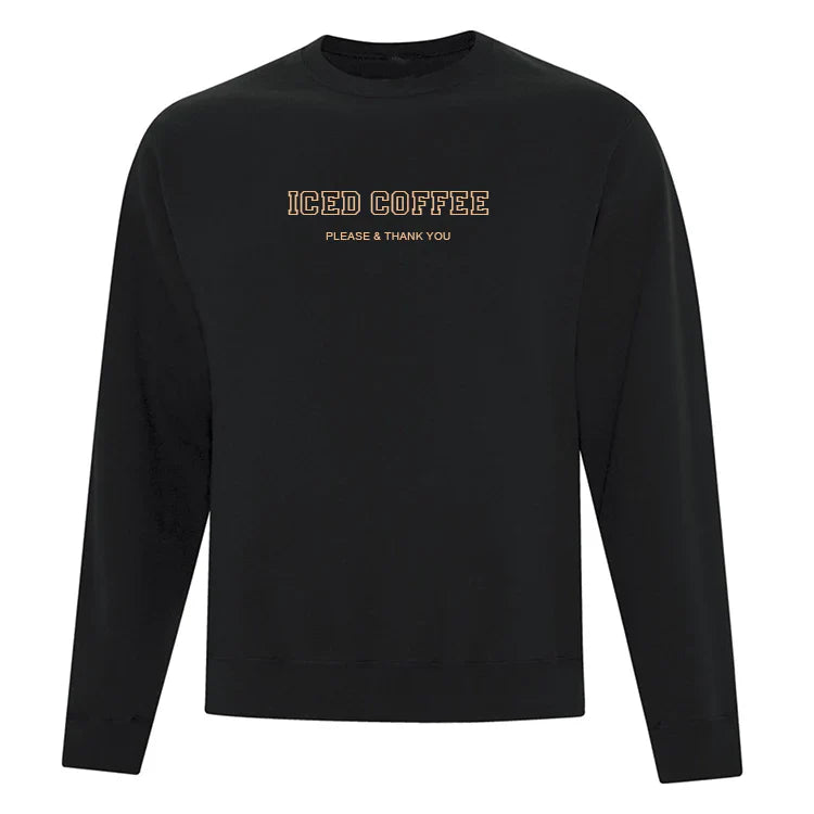 Crewneck "Iced Coffee" brodé