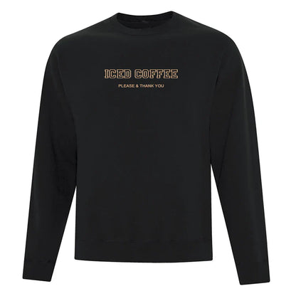 Crewneck "Iced Coffee" brodé