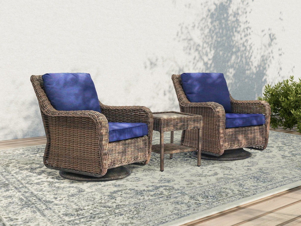 Cambridge Swivel Chair Bistro Set