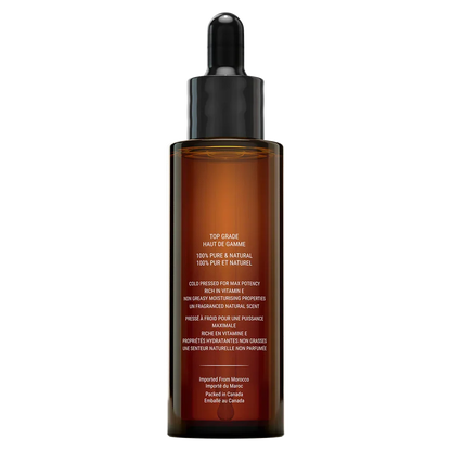 Organic 100% Argan Oil - For Dry, Tight & Dehydrated Skin + Frizz-Prone, Dry Hair