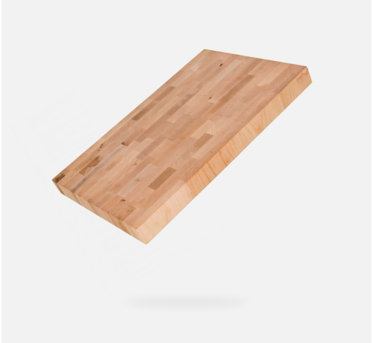 Bloc de boucher en érable, grain debout, 10 x 15 x 1.25 po