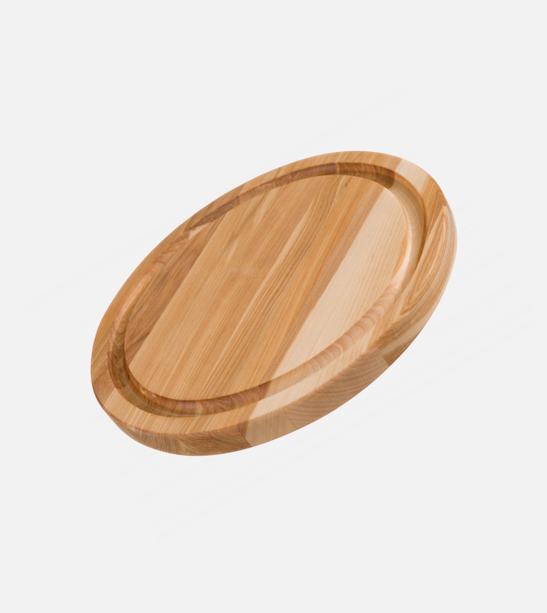 Planche ronde en érable, 9.5 po x 0.75 po