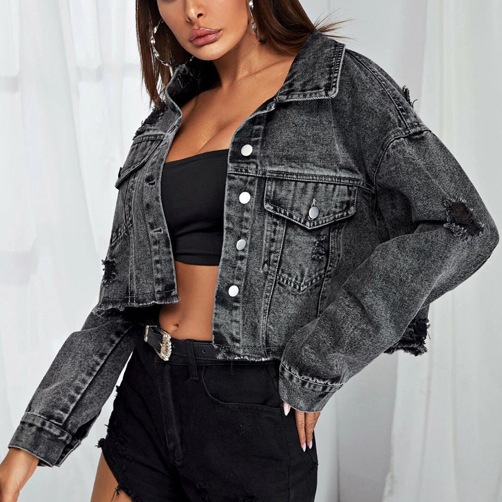 Loose Fit Denim Jacket
