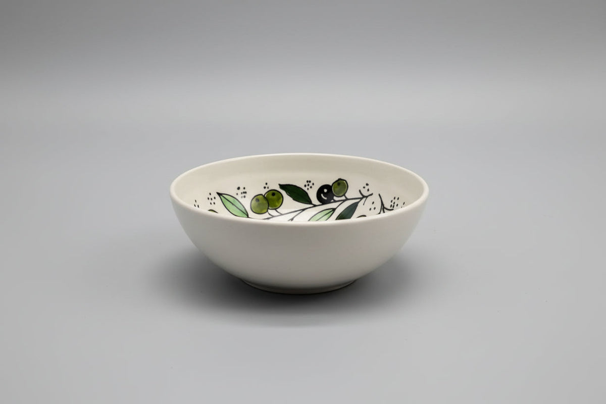 Handmade Hebron Ceramic Serving Bowl | Palestinian Pottery, Food-Safe , Hand-Painted Design