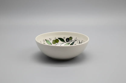 Handmade Hebron Ceramic Serving Bowl | Palestinian Pottery, Food-Safe , Hand-Painted Design