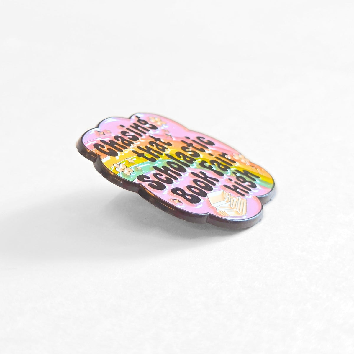 Chasing That Scholastic Book Fair High | Collectible Pin